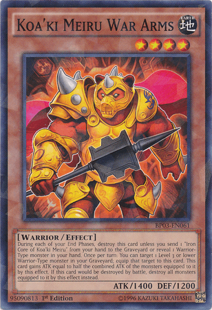 Koa'ki Meiru War Arms [BP03-EN061] Shatterfoil Rare - Doe's Cards