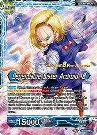 Android 18 // Dependable Sister Android 18 (BT8-023_PR) [Malicious Machinations Prerelease Promos] - Doe's Cards