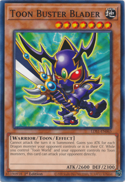 Toon Buster Blader [LDS1-EN065] Common - Doe's Cards