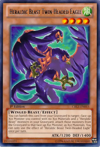 Heraldic Beast Twin-Headed Eagle [CBLZ-EN015] Rare - Doe's Cards