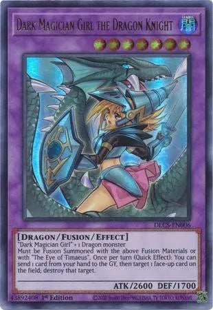 Dark Magician Girl the Dragon Knight (Alternate Art) (Purple) [DLCS-EN006] Ultra Rare - Doe's Cards