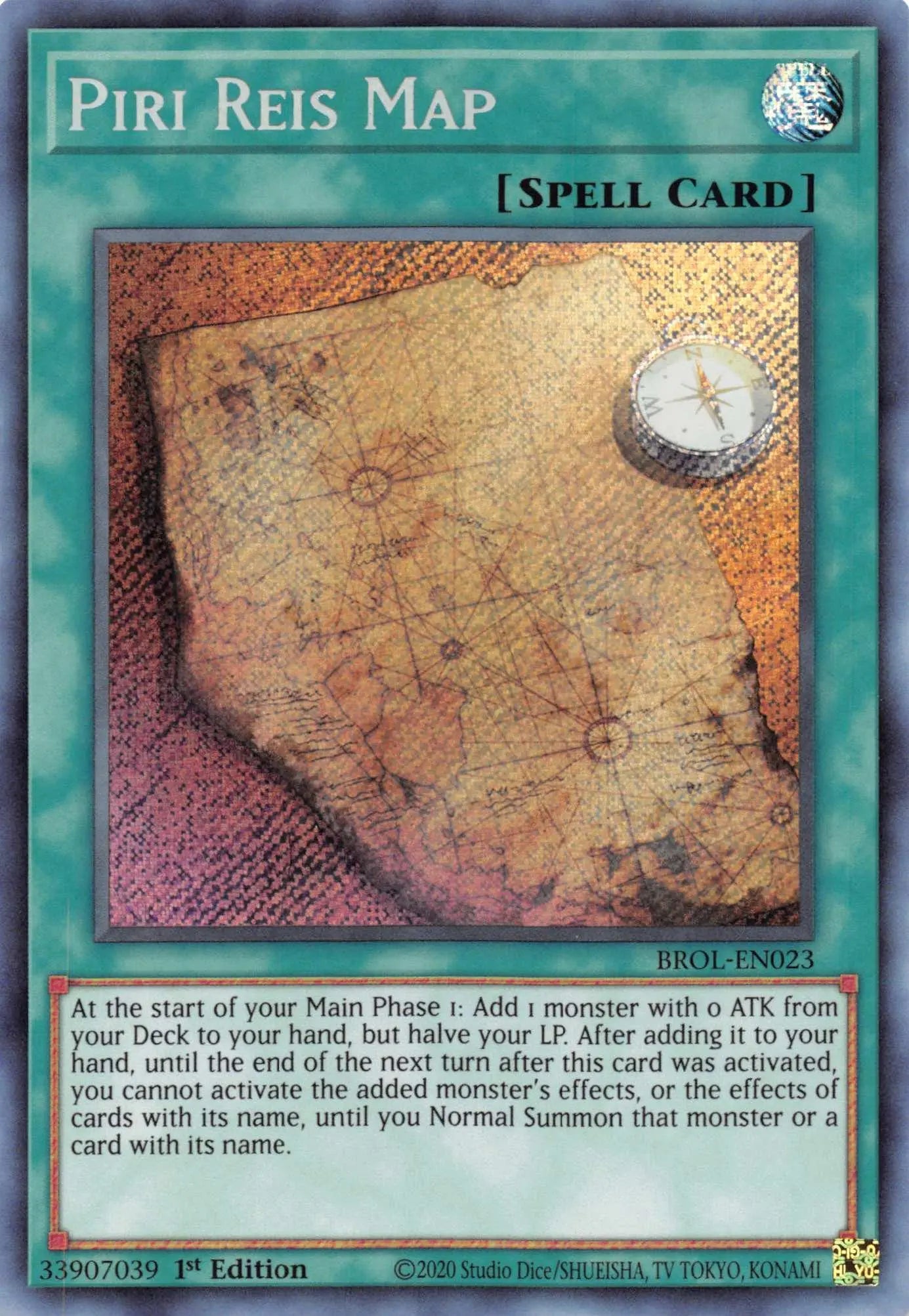 Piri Reis Map [BROL-EN023] Secret Rare - Doe's Cards
