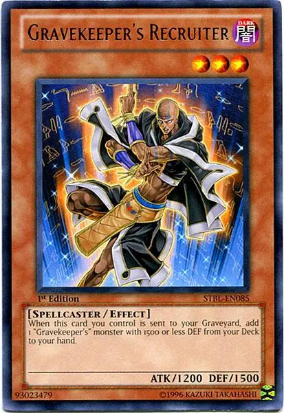 Gravekeeper's Recruiter [STBL-EN085] Rare - Doe's Cards