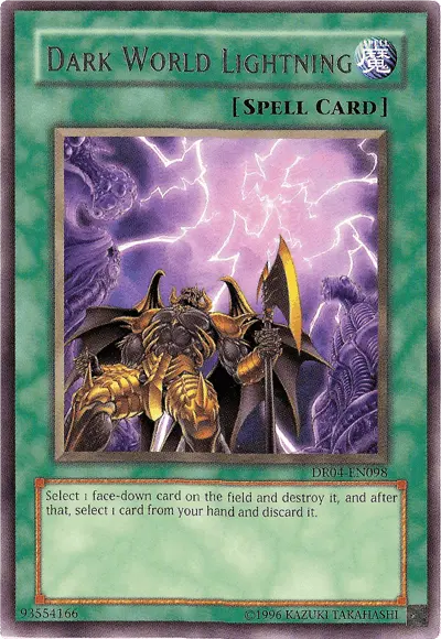 Dark World Lightning [DR04-EN098] Rare - Doe's Cards