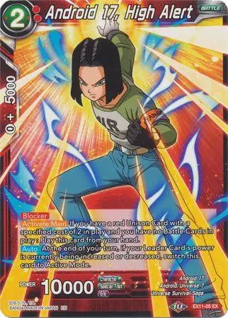 Android 17, High Alert (EX11-05) [Universe 7 Unison] - Doe's Cards