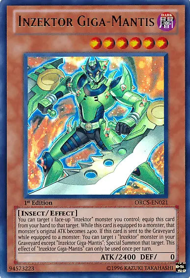 Inzektor Giga-Mantis [ORCS-EN021] Ultra Rare - Doe's Cards
