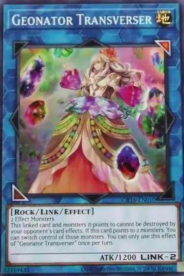 Geonator Transverser [OP16-EN] Super Rare - Doe's Cards