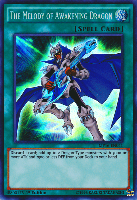 The Melody of Awakening Dragon [MP16-EN041] Super Rare - Doe's Cards