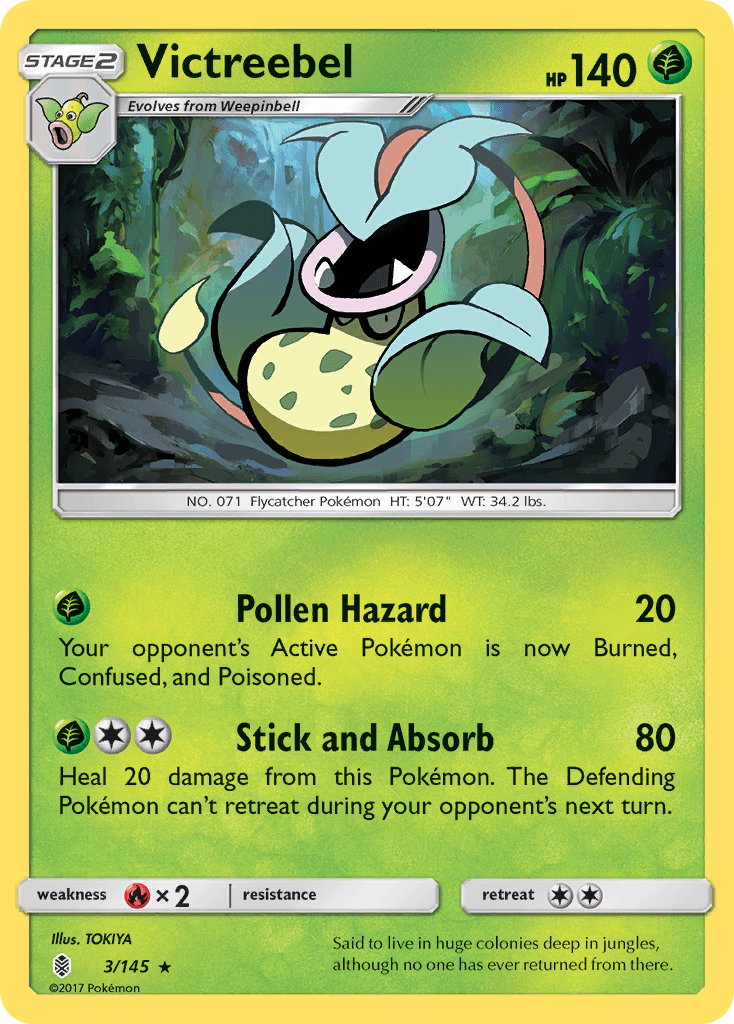 Victreebel (3/145) [Sun & Moon: Guardians Rising] - Doe's Cards