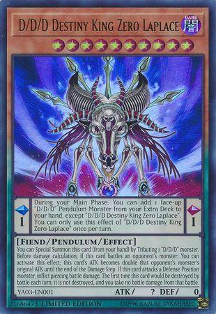 D/D/D Destiny King Zero Laplace [YA03-EN001] Ultra Rare - Doe's Cards