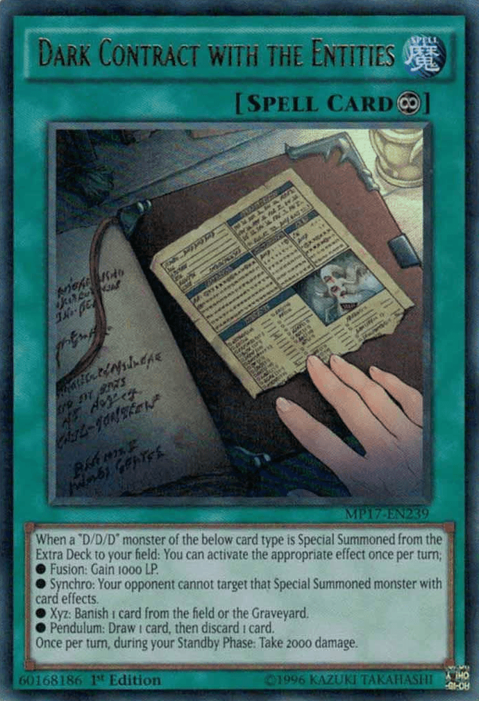 Dark Contract with the Entities [MP17-EN239] Ultra Rare - Doe's Cards