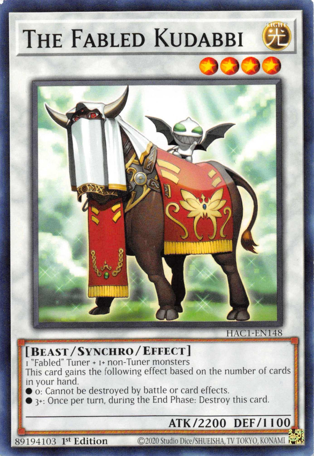 The Fabled Kudabbi [HAC1-EN148] Common - Doe's Cards