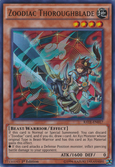 Zoodiac Thoroughblade [RATE-EN017] Ultra Rare - Doe's Cards