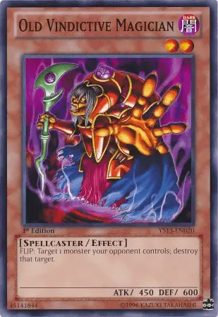 Old Vindictive Magician [YS13-EN020] Common - Doe's Cards