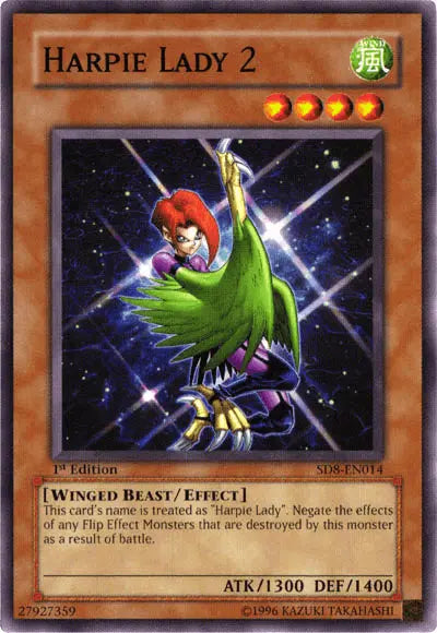 Harpie Lady 2 [SD8-EN014] Common - Doe's Cards