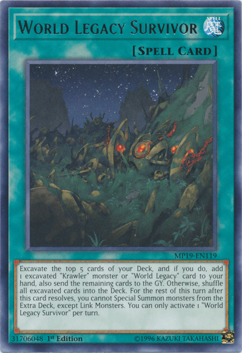 World Legacy Survivor [MP19-EN119] Rare - Doe's Cards