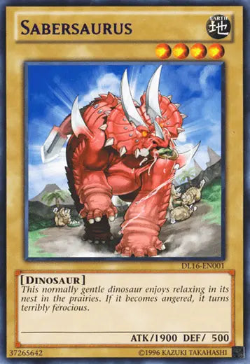 Sabersaurus (Purple) [DL16-EN001] Rare - Doe's Cards