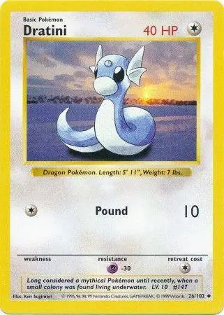 Dratini (26/102) [Base Set Shadowless Unlimited] - Doe's Cards