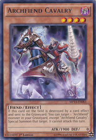 Archfiend Cavalry [MP14-EN083] Rare - Doe's Cards