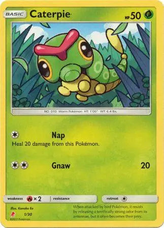 Caterpie (1/30) [Sun & Moon: Trainer Kit - Lycanroc & Alolan Raichu] - Doe's Cards