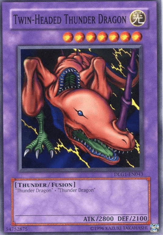 Twin-Headed Thunder Dragon [DLG1-EN043] Common - Doe's Cards