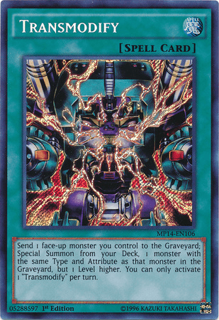 Transmodify [MP14-EN106] Secret Rare - Doe's Cards