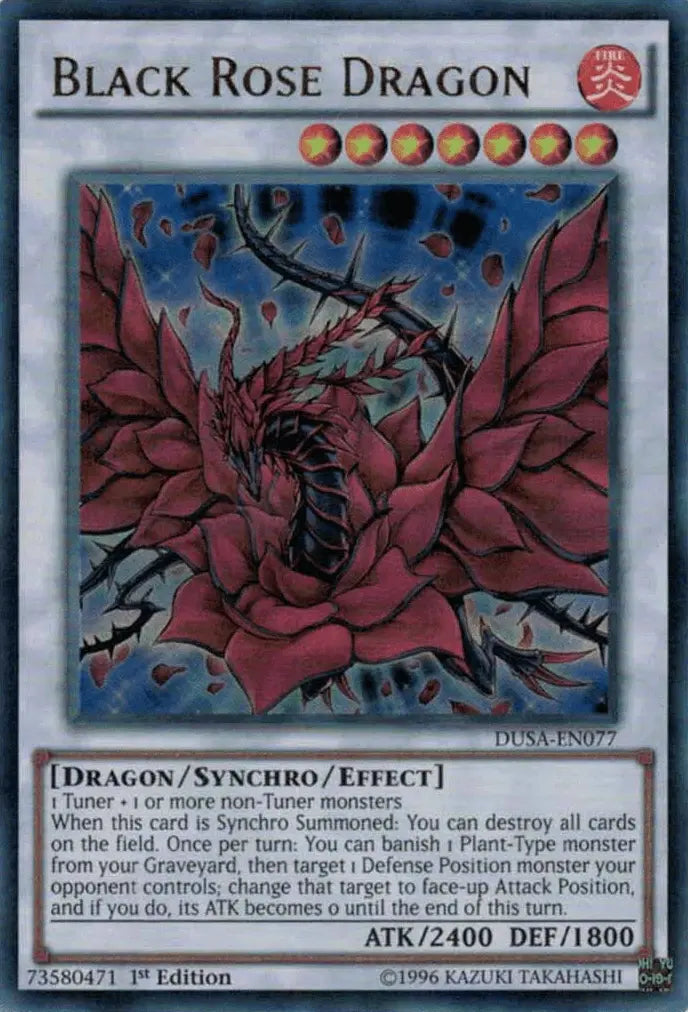 Black Rose Dragon [DUSA-EN077] Ultra Rare - Doe's Cards