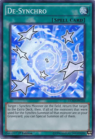 De-Synchro [LC5D-EN136] Super Rare - Doe's Cards