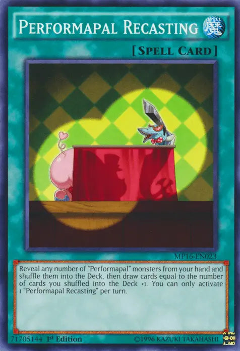 Performapal Recasting [MP16-EN023] Common - Doe's Cards