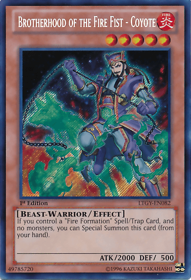 Brotherhood of the Fire Fist - Coyote [LTGY-EN082] Secret Rare - Doe's Cards