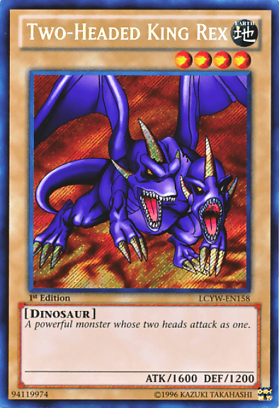 Two-Headed King Rex [LCYW-EN158] Secret Rare - Doe's Cards