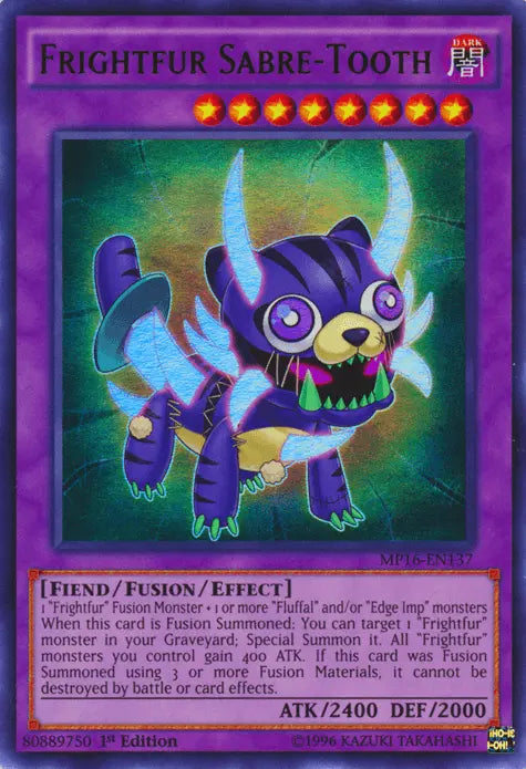 Frightfur Sabre-Tooth [MP16-EN137] Ultra Rare - Doe's Cards