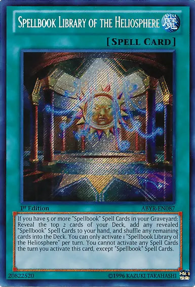 Spellbook Library of the Heliosphere [ABYR-EN087] Secret Rare - Doe's Cards