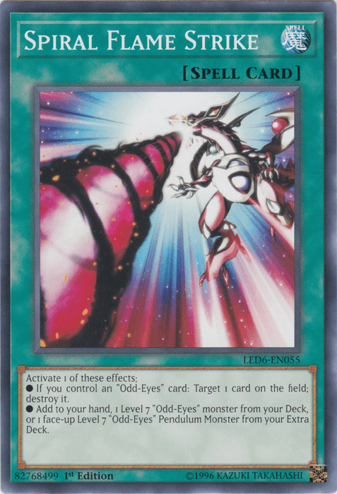 Spiral Flame Strike [LED6-EN055] Common - Doe's Cards