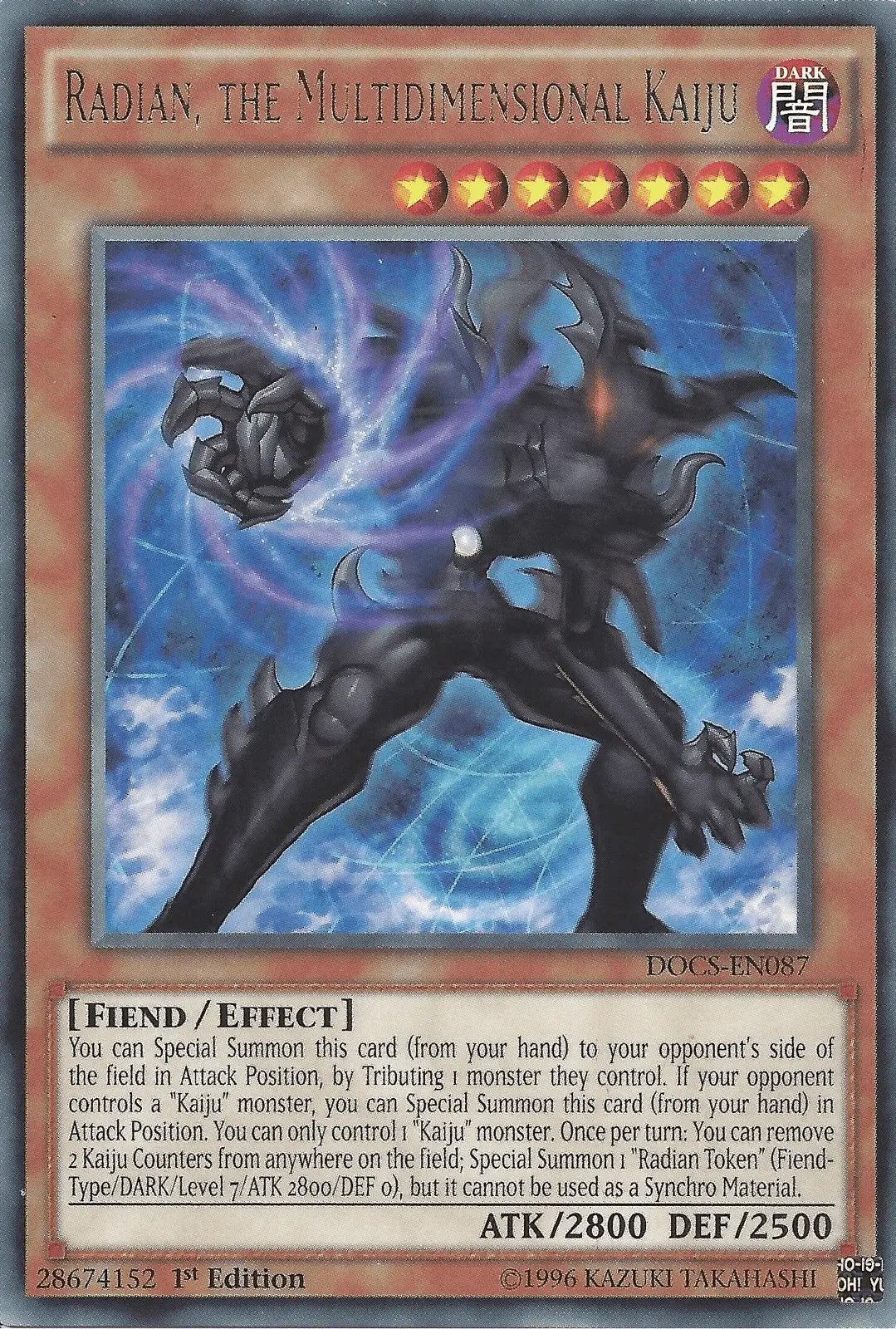 Radian, the Multidimensional Kaiju [DOCS-EN087] Rare - Doe's Cards