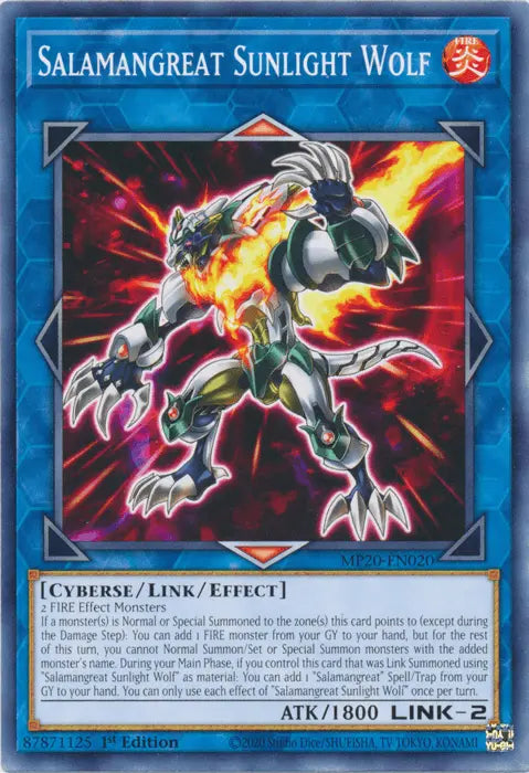 Salamangreat Sunlight Wolf [MP20-EN020] Common - Doe's Cards
