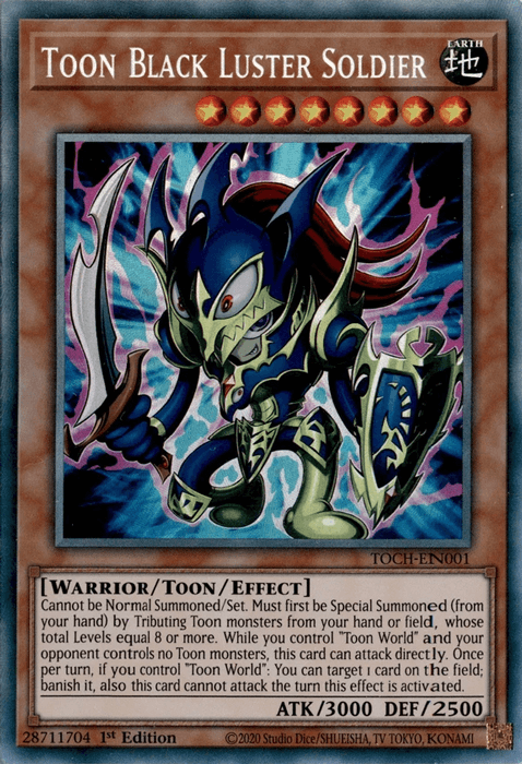 Toon Black Luster Soldier [TOCH-EN001] Collector's Rare - Doe's Cards