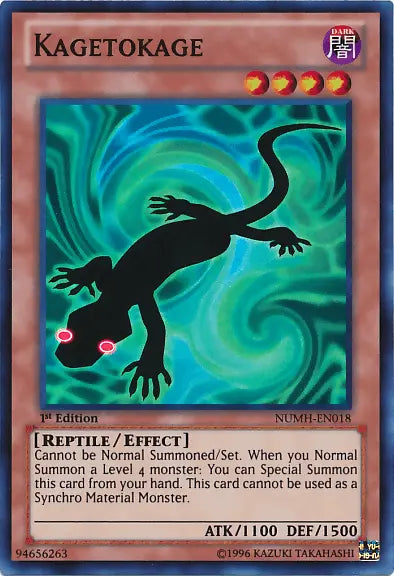 Kagetokage [NUMH-EN018] Super Rare - Doe's Cards