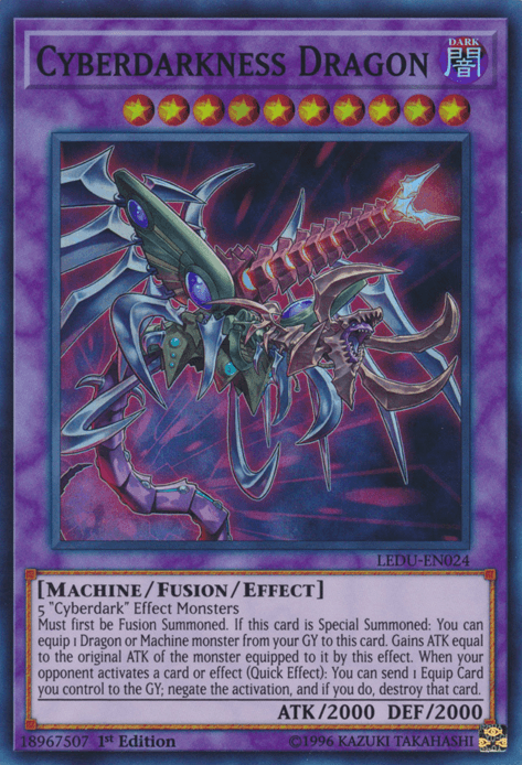 Cyberdarkness Dragon [LEDU-EN024] Super Rare - Doe's Cards