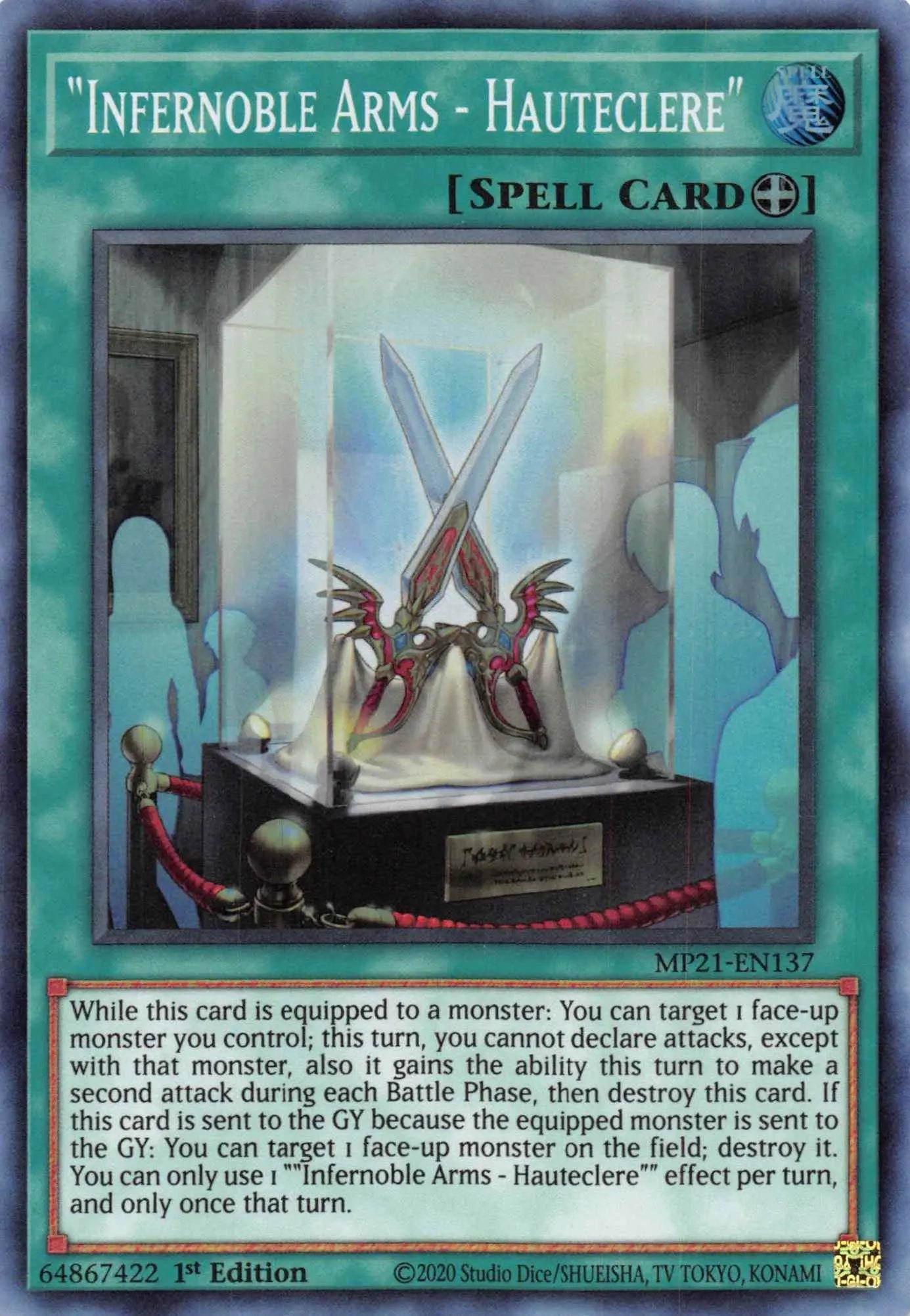 Infernoble Arms - Hauteclere [MP21-EN137] Super Rare - Doe's Cards