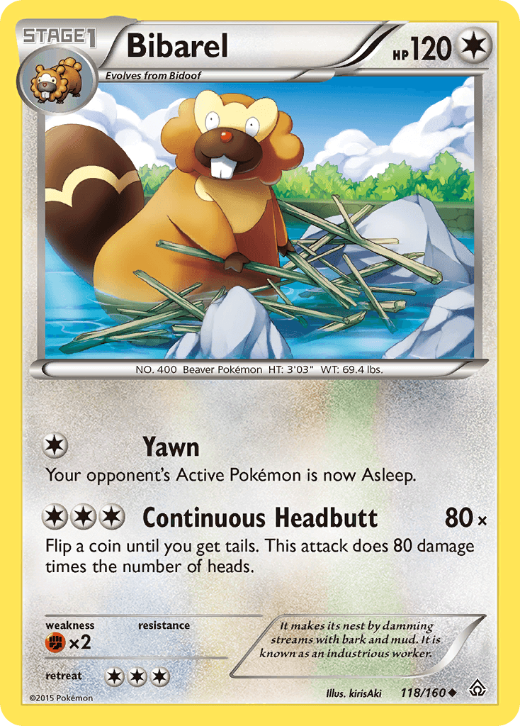 Bibarel (118/160) [XY: Primal Clash] - Doe's Cards