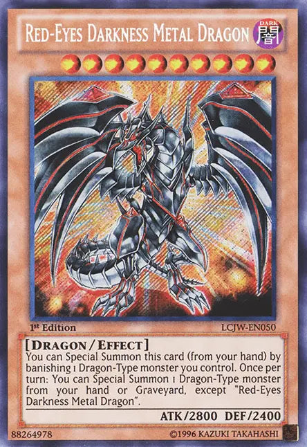 Red-Eyes Darkness Metal Dragon [LCJW-EN050] Secret Rare - Doe's Cards