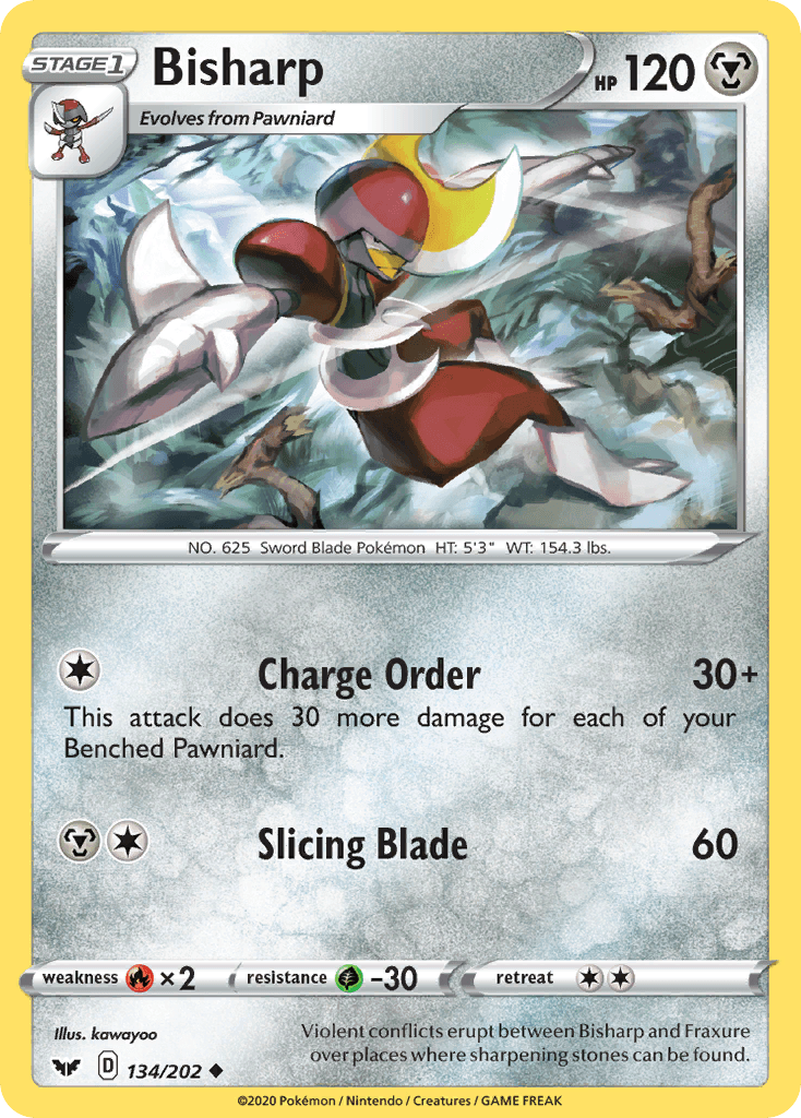 Bisharp (134/202) [Sword & Shield: Base Set] - Doe's Cards