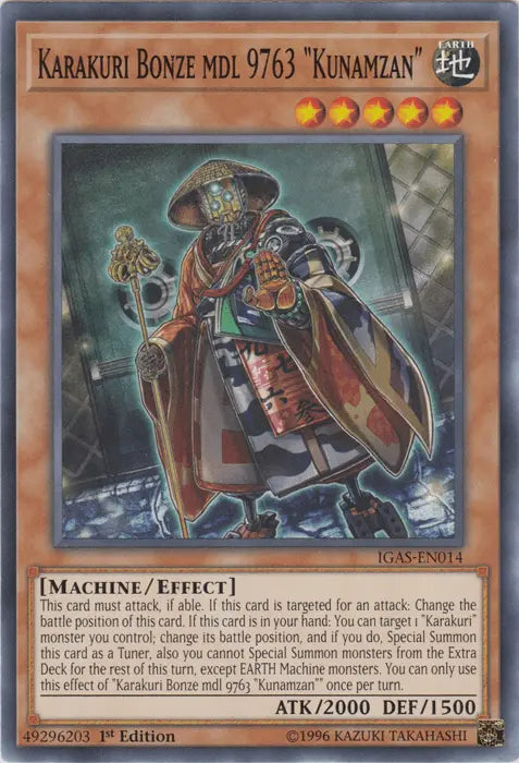 Karakuri Bonze mdl 9763 "Kunamzan" [IGAS-EN014] Common - Doe's Cards