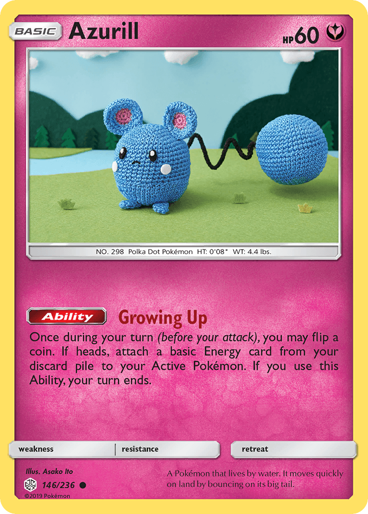 Azurill (146/236) [Sun & Moon: Cosmic Eclipse] - Doe's Cards