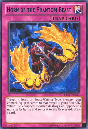 Horn of the Phantom Beast (Blue) [DL15-EN020] Rare - Doe's Cards