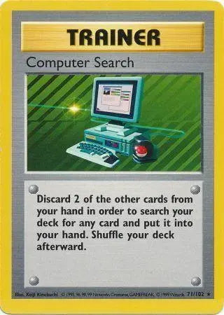 Computer Search (71/102) [Base Set Shadowless Unlimited] - Doe's Cards