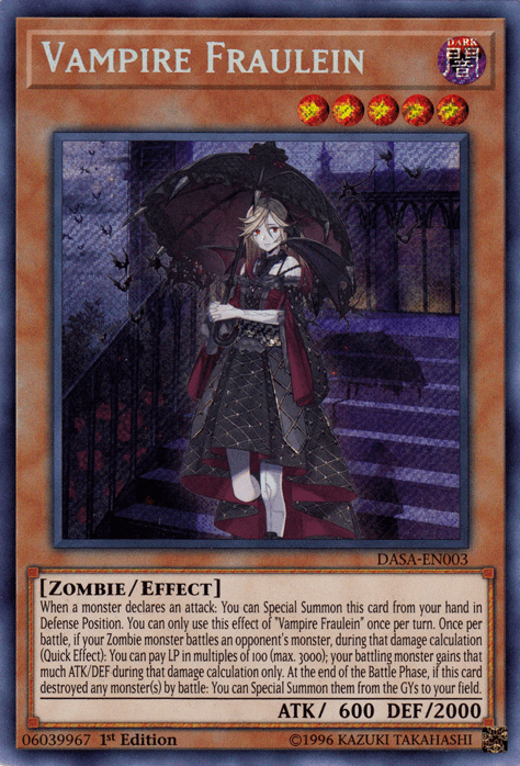 Vampire Fraulein [DASA-EN003] Secret Rare - Doe's Cards