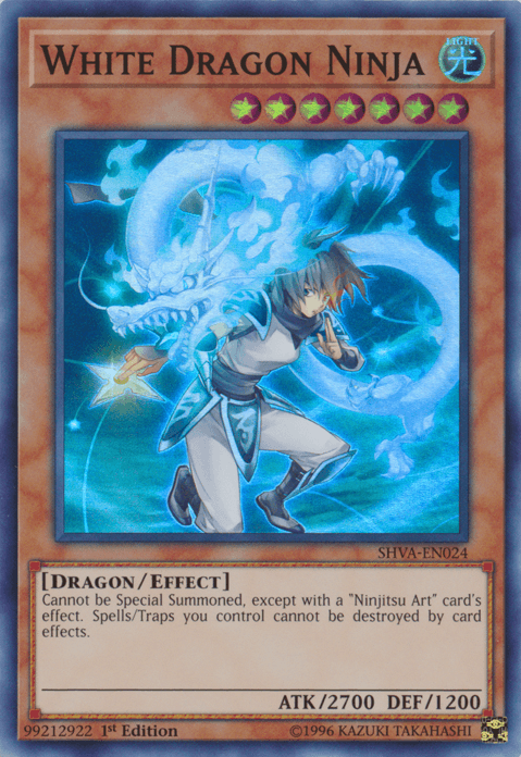 White Dragon Ninja [SHVA-EN024] Super Rare - Doe's Cards