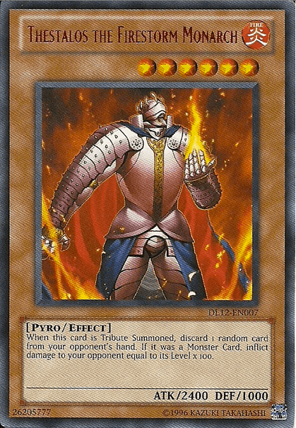 Thestalos the Firestorm Monarch (Red) [DL12-EN007] Rare - Doe's Cards